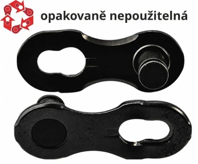 Kmc spojka řetězu 12NR DLC černá, 2 ks na blistru, cena za 2 ks Kmc spojka řetězu 12NR DLC černá, 2 ks na blistru, cena za 2 ks