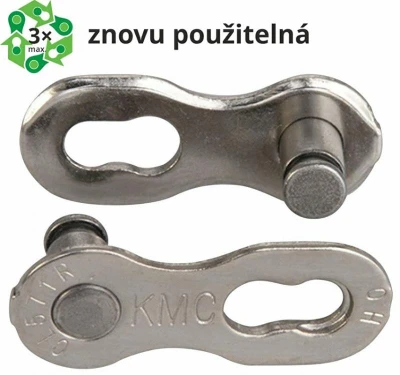 Kmc spojka řetězu 7-8 speed EPT Silver 7,1mm, blistr 2 ks Kmc spojka řetězu 7-8 speed EPT Silver 7,1mm, blistr 2 ks