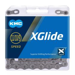 Kmc X-glide Cues X šedý 9-11SP. 126ČL.BOX řetěz Kmc X-glide Cues X šedý 9-11SP. 126ČL.BOX řetěz