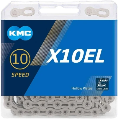 Kmc X10 EL Stříbrný BOX řetěz Kmc X10 EL Stříbrný BOX řetěz