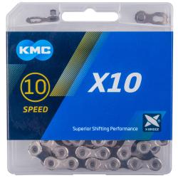Kmc X10 Stříbrno/černý BOX řetěz Kmc X10 Stříbrno/černý BOX řetěz