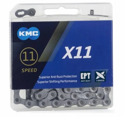 Kmc X11 EPT Nerez Stříbrný BOX řetěz Kmc X11 EPT Nerez Stříbrný BOX řetěz