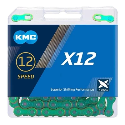 Kmc X12 Aurora Zelený BOX řetěz Kmc X12 Aurora Zelený BOX řetěz