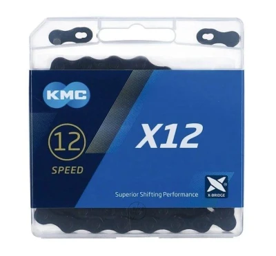 Kmc X12 černý BOX řetěz Kmc X12 černý BOX řetěz