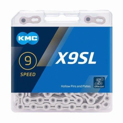 Kmc X9 SL Stříbrný BOX řetěz Kmc X9 SL Stříbrný BOX řetěz
