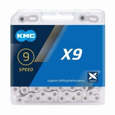Kmc X9 Stříbrný 114ČL BOX řetěz Kmc X9 Stříbrný 114ČL BOX řetěz