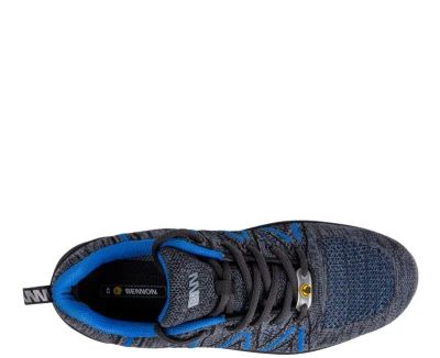 Bennon KNITTER S1 ESD NM 4WIDE Blue Low pracovní obuv