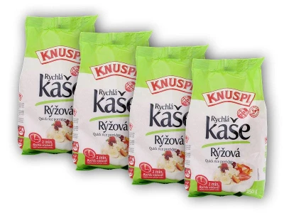 Knuspi 4x Rychlá kaše rýžová s jogurtem 250g Knuspi 4x Rychlá kaše rýžová s jogurtem 250g
