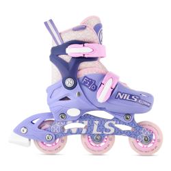 Nils Extreme NA13102 fialové dětské kolečkové brusle