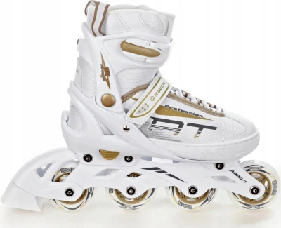 Raven Profession white/gold dívčí kolečkové inline brusle Raven Profession white/gold dívčí kolečkové inline brusle