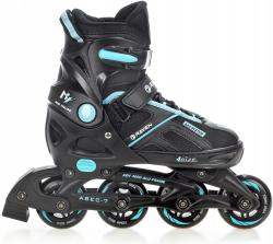Raven Pulse black/cyan detské kolieskové korčule