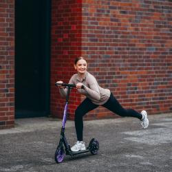 Nils HM124T koloběžka s kotoučovou brzdou fialová