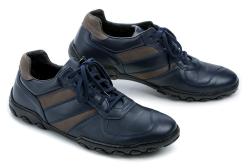 Koma 09M0635 modré pánské nadměrné polobotky