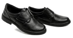 Koma 111222K čierne pánske poltopánky šírka H