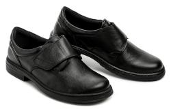 Koma 111222K čierne pánske poltopánky šírka H