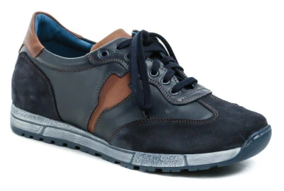 Koma 12M0935 modro hnědé pánské polobotky Koma 12M0935 modro hnědé pánské polobotky
