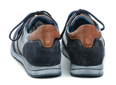 Koma 12M0935 modro hnědé pánské polobotky