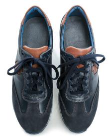 Koma 12M0935 modro hnedé pánske poltopánky