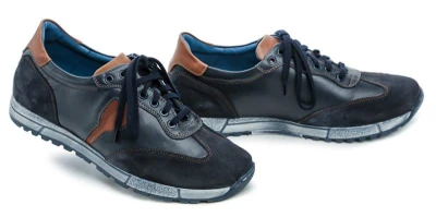 Koma 12M0935 modro hnědé pánské polobotky