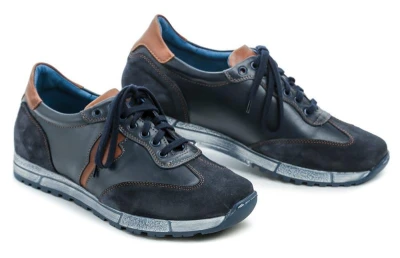 Koma 12M0935 modro hnědé pánské polobotky