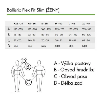 Komperdell Ballistic FlexFit Slim - Women 25/26 jezdecký páteřák + sleva 500,- na příslušenství
