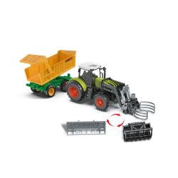 Korody RC Traktor s vozíkom a XL príslušenstvom 1:24, svetlá, zvuk