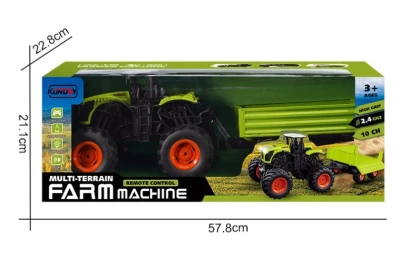 Korody Toys Korody Traktor na dálkové ovládání se sklápěcím valníkem 1:16