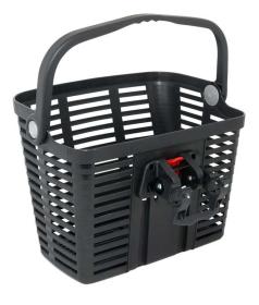 BELLELLI Koš plastový na řídítka KLICK FIX, černý