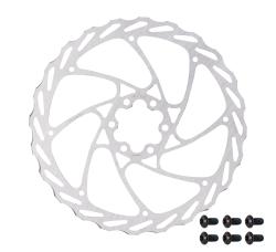 Force Brzdový kotúč Force-4 180 mm, 6 dier, strieborný