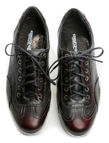 Kristofer 892 BSV černé bordó pánské polobotky