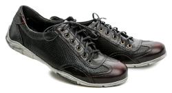 Kristofer 892 BSV černé bordó pánské polobotky