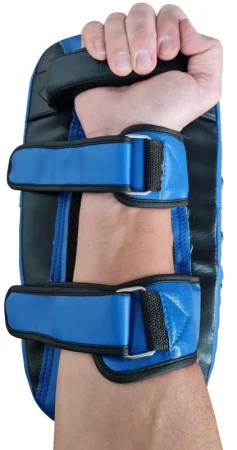 Kubisport Blok (lap) tréninkový pro bojové sporty box/kopy 35 cm UNI modrý