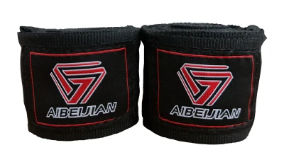 Kubisport Boxerské bandáže na ruce elastické 3 m černé