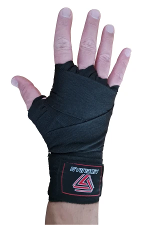 Kubisport Boxerské bandáže na ruce elastické 3 m černé