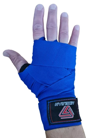 Kubisport Boxerské bandáže na ruce elastické 3 m modré
