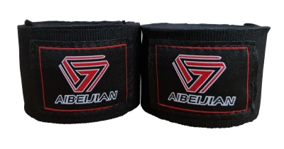 Kubisport Boxerské bandáže na ruce elastické 4,5 m černé