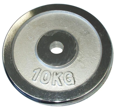 Kubisport Chromované závaží 10kg - NA OSU O PRŮMĚRU 28mm