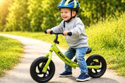 Kubisport Dětské odrážedlo CSK31K plastová kola 12 zelená