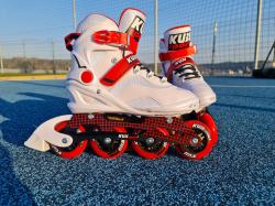 Kubisport CS320K bílé inline brusle