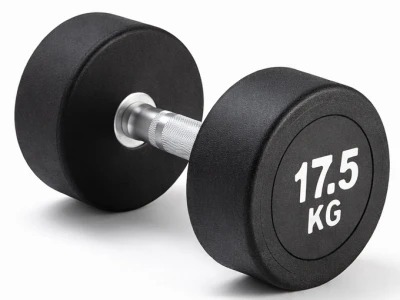 Kubisport Jednoruční činka 17,5 kg oválná černá