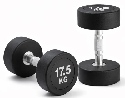Kubisport Jednoruční činka 17,5 kg oválná černá