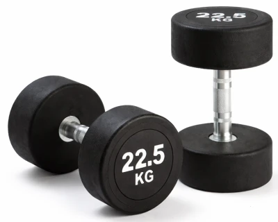 Kubisport Jednoruční činka 22,5 kg oválná černá