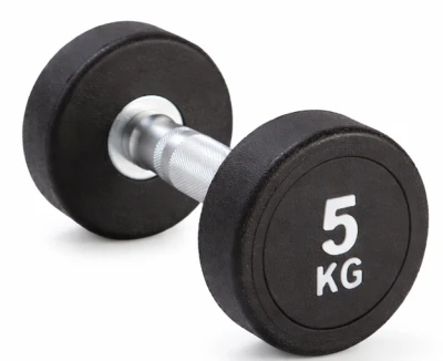 Kubisport Jednoruční činka 5 kg oválná černá