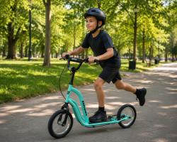 Kubisport Mistral 12 tyrkysová koloběžka