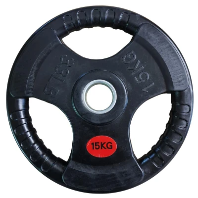 Kubisport Náhradní pogumovaný kotouč s úchopy 15 kg - průměr 50 mm