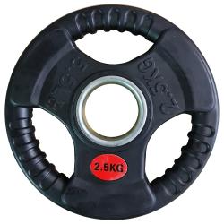 Kubisport Náhradní pogumovaný kotouč s úchopy 2,5kg - průměr 50 mm Kubisport Náhradní pogumovaný kotouč s úchopy 2,5kg - průměr 50 mm