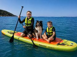 Kubisport Paddleboard 335x84x15 cm s příslušenstvím žlutooranžový