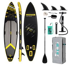 Kubisport Paddleboard 350x84x15 cm s príslušenstvom čiernožltý