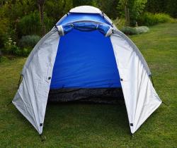 Kubisport Stan monodome pro 3 osoby s předsíňkou - modrý