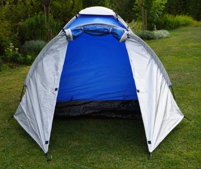 Kubisport Stan monodome pro 3 osoby s předsíňkou - modrý